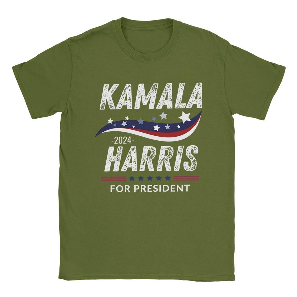Kamala Harris President Election T Shirts Apparel for Men Women 100% Cotton Fun T-shirt Short Sleeve Tops Birthday Gift