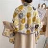 Elegant Sunscreen Foulard Shawl Korean Style Luxury Silk Scarf Fashion Shawl Wrap  Female