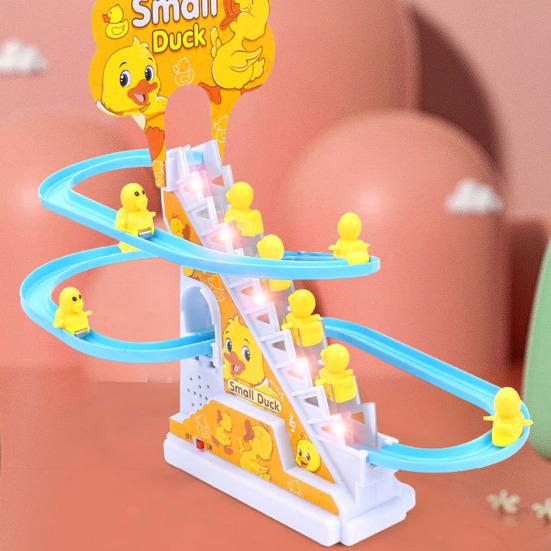 Electric Duck Toys Hand-eyes Coordination Broken-proof Festival Gift Electric Duck Climbing Stairs Toy for Relax