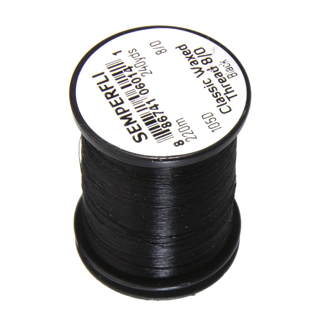 Semperfli Classic Waxed Thread 80 Black