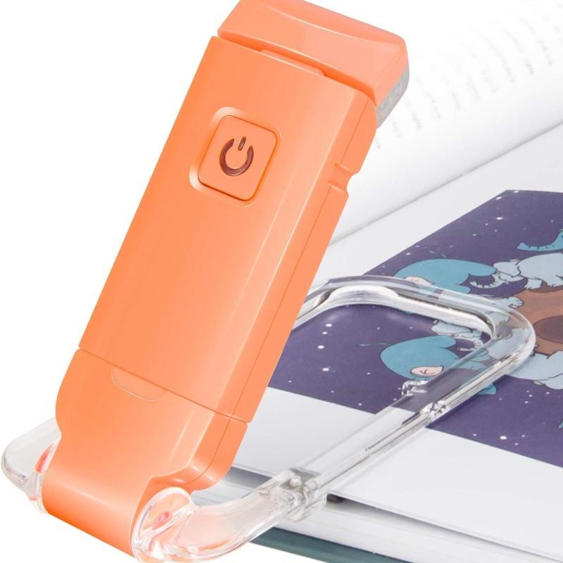 Мини Лампа для Чтения Клипса Светодиодная Маленький Ночник USB Зарядка Регулируемая Яркость Защита Глаз Портативная