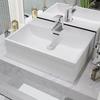 VidaXL Basin with Tap Hole Ceramic 51.5x38.5x15 Cm Toilet Sink 142346