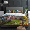 Farm Life Barn Retro Truck Rustic Duvet Cover With Pillow Case Custom 3pcs Bedding Set Quilt Cover Double Bed Home Textile