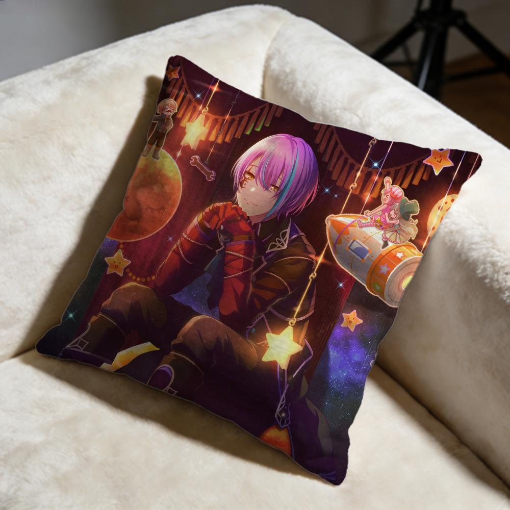 Trendy KKamishiro Ruiing Cushion Cover Soft Decorative Pillow Case Suitable for Bedroom Sofa Car Travel Use