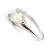 Silver Ring 'Goddess Opal' White Silver (rhodium) - 6 Mm