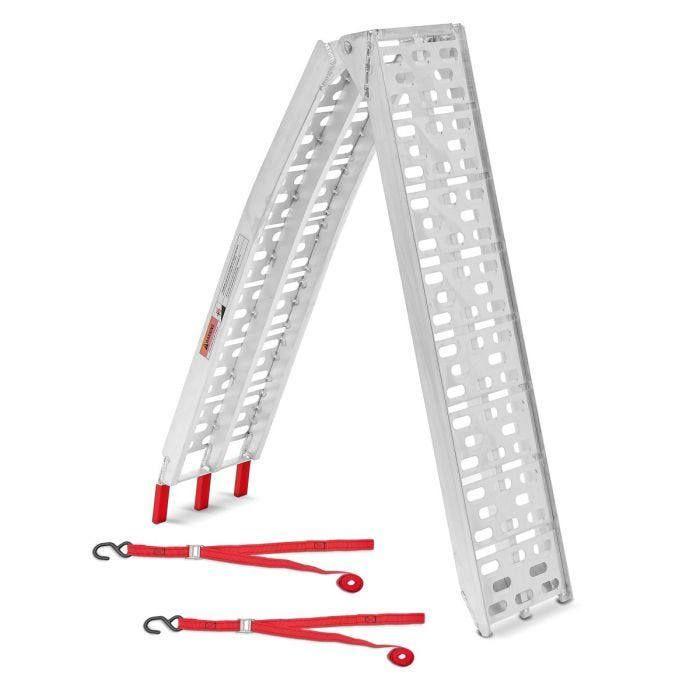 Rampe d'accès - ConStands - Aluminium léger - Capacité 340 kg - Pliable et antidérapante