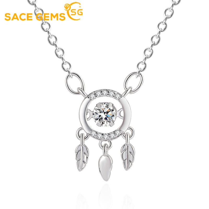 Sace Gems Женское ожерелье из медного сплава, кулон, циркон, модный подарок