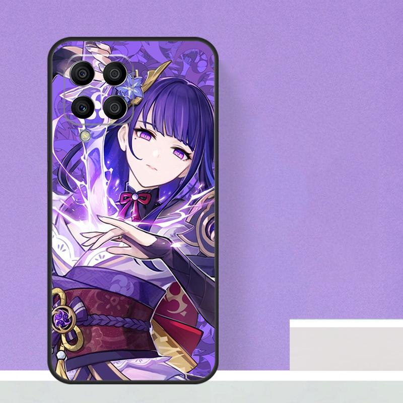 Чехол Genshin Impact Райдэн Сёгун для Samsung Galaxy M21 M31 M15 M55 M56 M36 M16 M06 M13 M33 M53 M12 M32 M52 M14 M34 M54