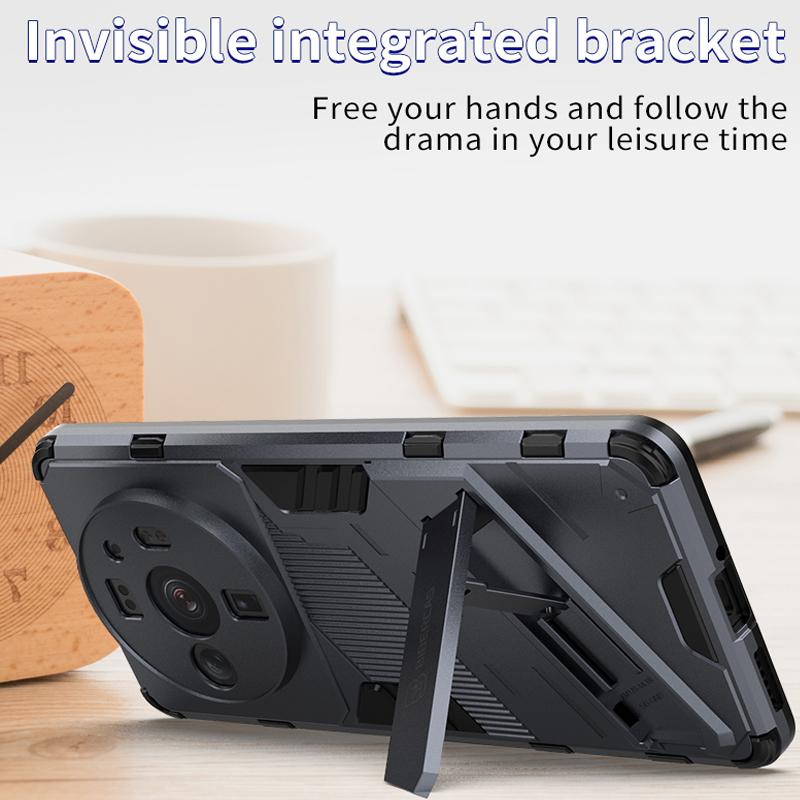 Противоударный чехол для Xiaomi 12T Pro Mi 12S Ultra Mi12 Lite Bumper Armor Holder Back Coque для Redmi Note 12 Pro 12C Phone Cover