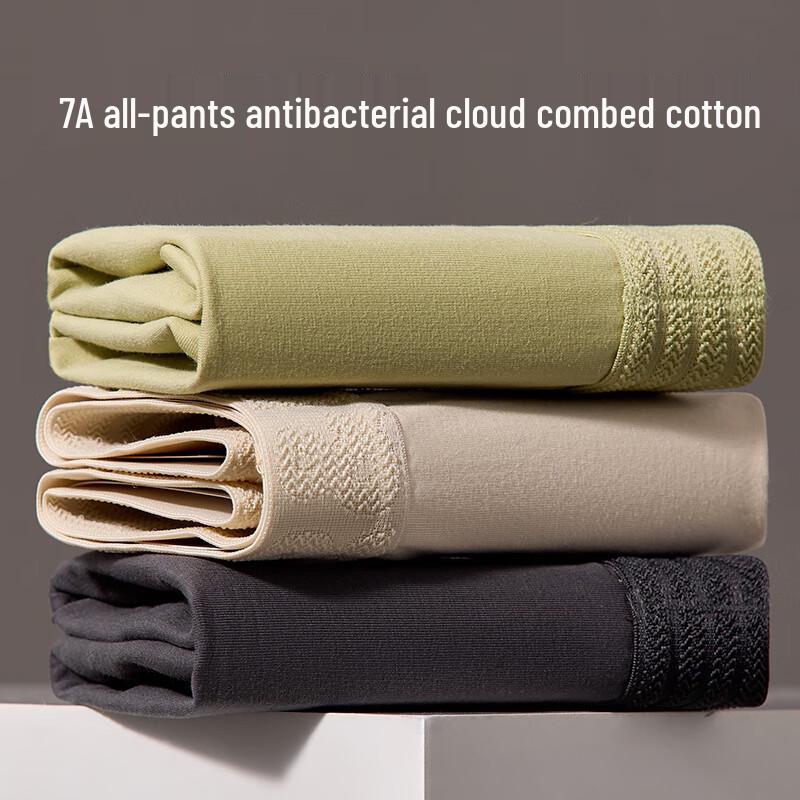 Мужские антибактериальные боксеры-брифы из модального хлопка, 3 шт.