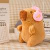 Wearing Headphones Capybara Pendant Plush Capybara Stuffed Animals Capybara Doll Toy  Gift