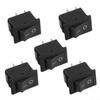10 Mini Rocker Switch Rocker Switch Switch 2 Pin 2 Connections DC 12V 16A Black