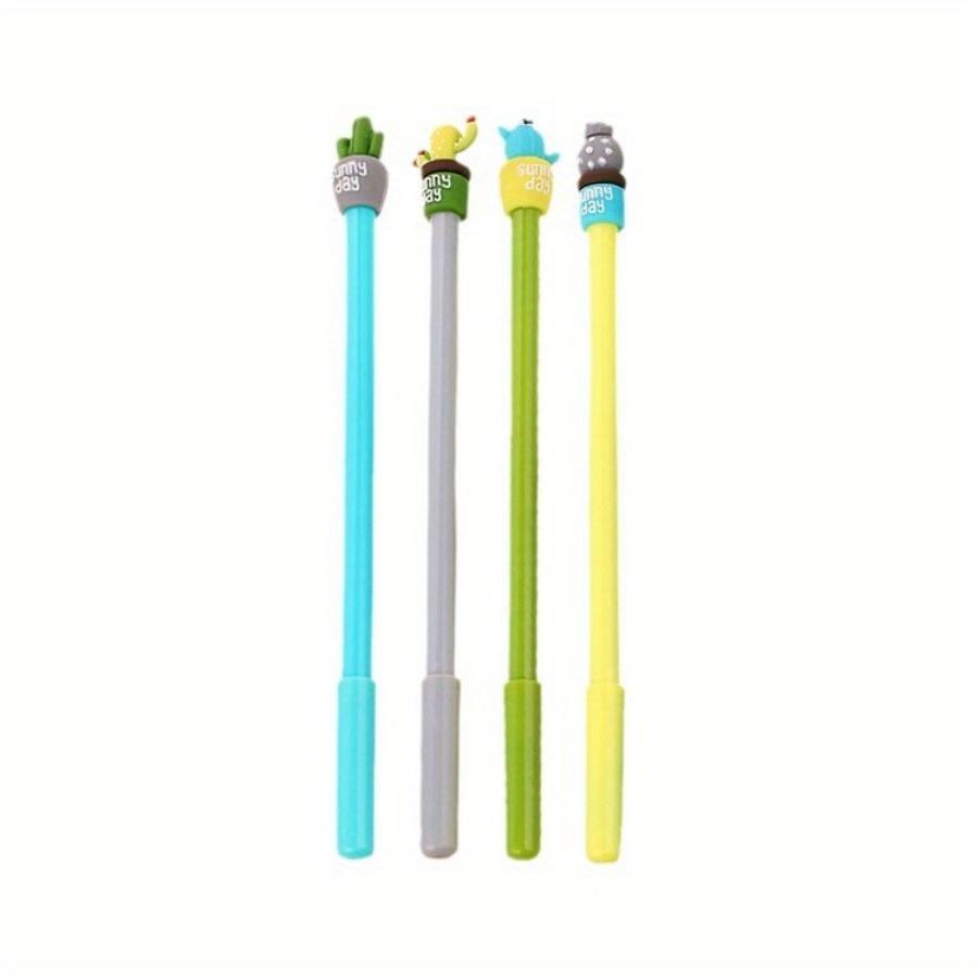 Back To School Season 10pcs 0.5mm Creative Stationery Cactus Gel Pen Cute Cartoon Water-based Pen Office Supplies Signature Pen