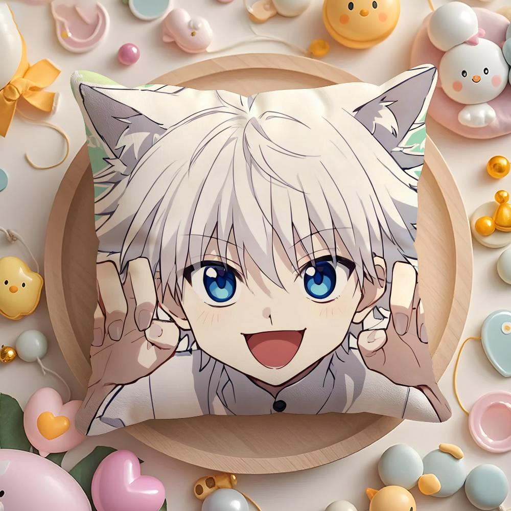 Чехол на подушку Аниме H-Hunter X H-Hunte для Дома и Автомобиля, Многоцелевой Чехол для Подушки - Двусторонний, Мягкий и Прочный для Повседневного Использования