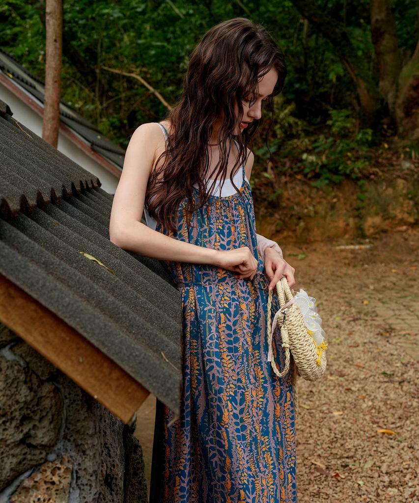 Pigment [Feature] Picnic Shirring Pattern Dress (Ykop260105)