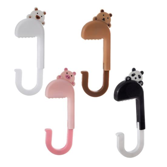 Складной крючок для хранения вещей, вешалка, прочная, выдерживающая нагрузку, компактная, портативная, многофункциональная, органайзер для хранения вещей, крючок для стола сбоку