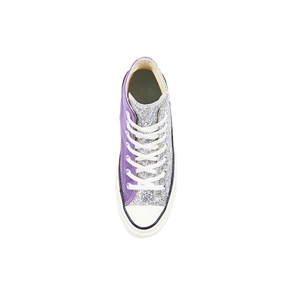 Chuck 70 Chiara x Chuck 70 Wmns Converse High Silver Glitter Purple Womens 563832C
