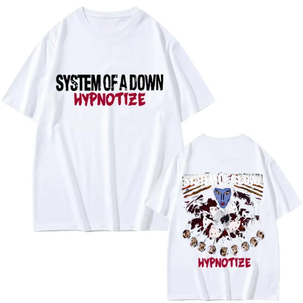 2026 System of A Down Hypnotize Graphic Men Women Alternative Metal Music Trend Tshirts Mens 90s Vintage Rock Band Tshirts