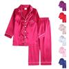 Kids' Summer Silk Pajama Set Breathable Sleepwear For Boys & Girls