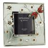 [A0696] - Silver Brown 'Silk Dragonfly' Photo Frame - 15x15 Cm (picture 7. 5x7. 5 Cm).