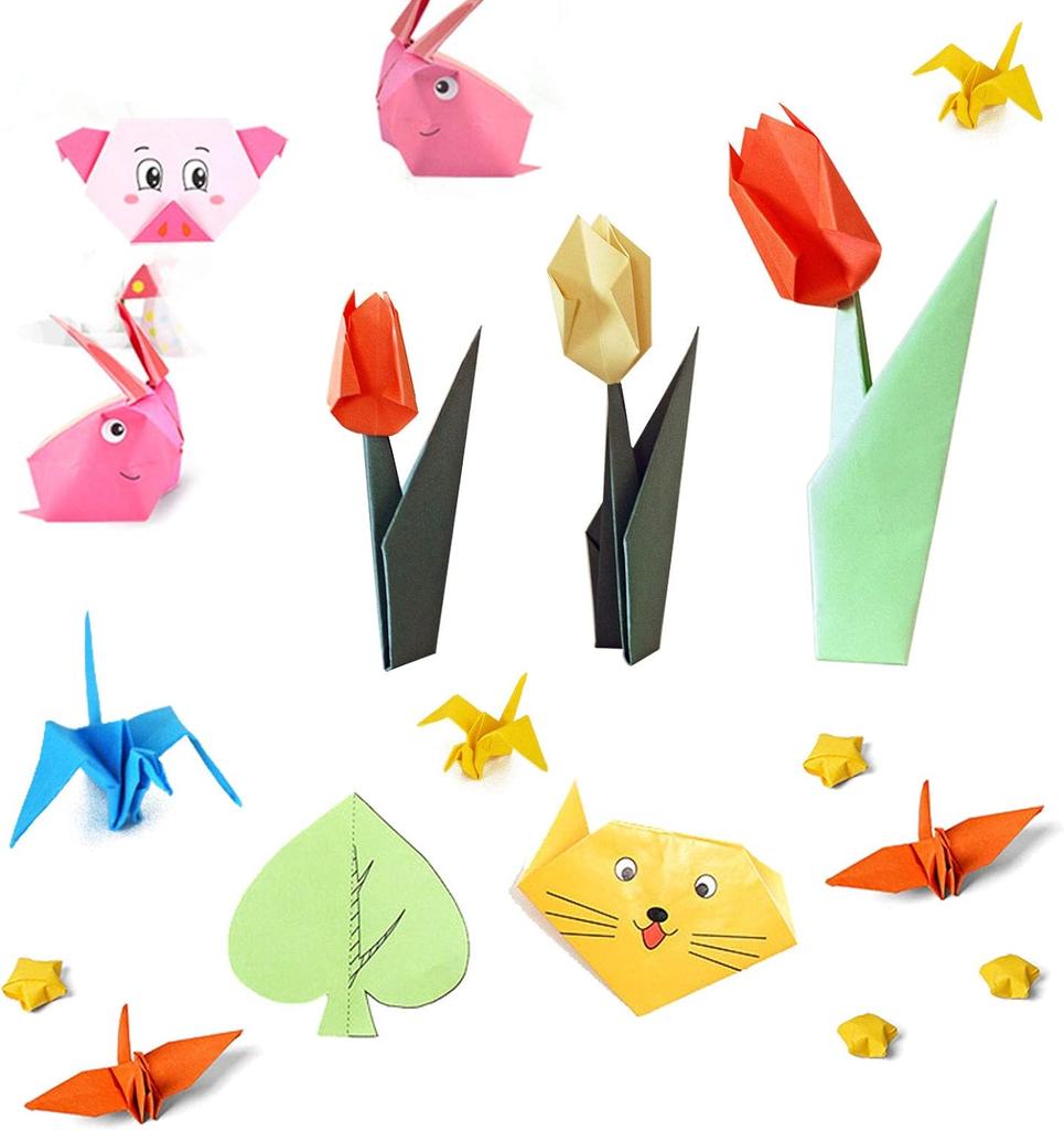100pcs Square Origami Paper Solid Color Double Sides Folding Paper Multicolor Kids Handmade DIY Scrapbooking Craft Decor 20x20cm