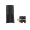 Universal Professional Black Plastic Saxophone Mouthpiece Cap PU Leather Ligature Clip for Alto Tenor Soprano Saxophone Prevent Chipping And Breaking