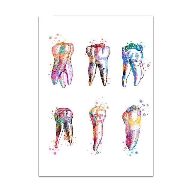 Абстрактная зубная фея, стоматолог-гигиенист, клиника, картина, настенный художественный постер, холст, принт, зубы, настенные панно, декоративные картины