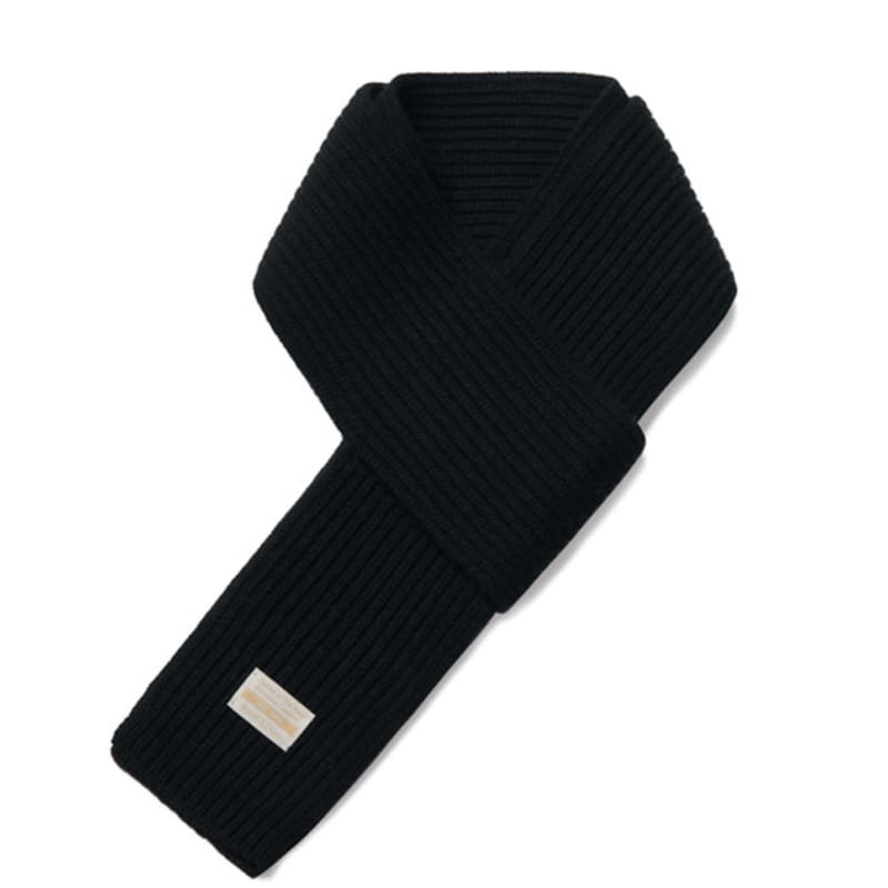 Шарф из шерстяного трикотажа Рамолин Черный