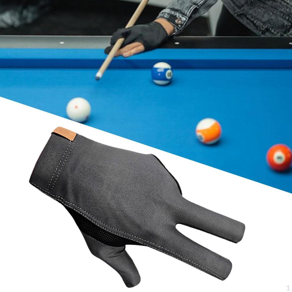 Перчатка для пула с тремя пальцами, износостойкая, не для бильярда, кий, пригодный для ношения женщинами