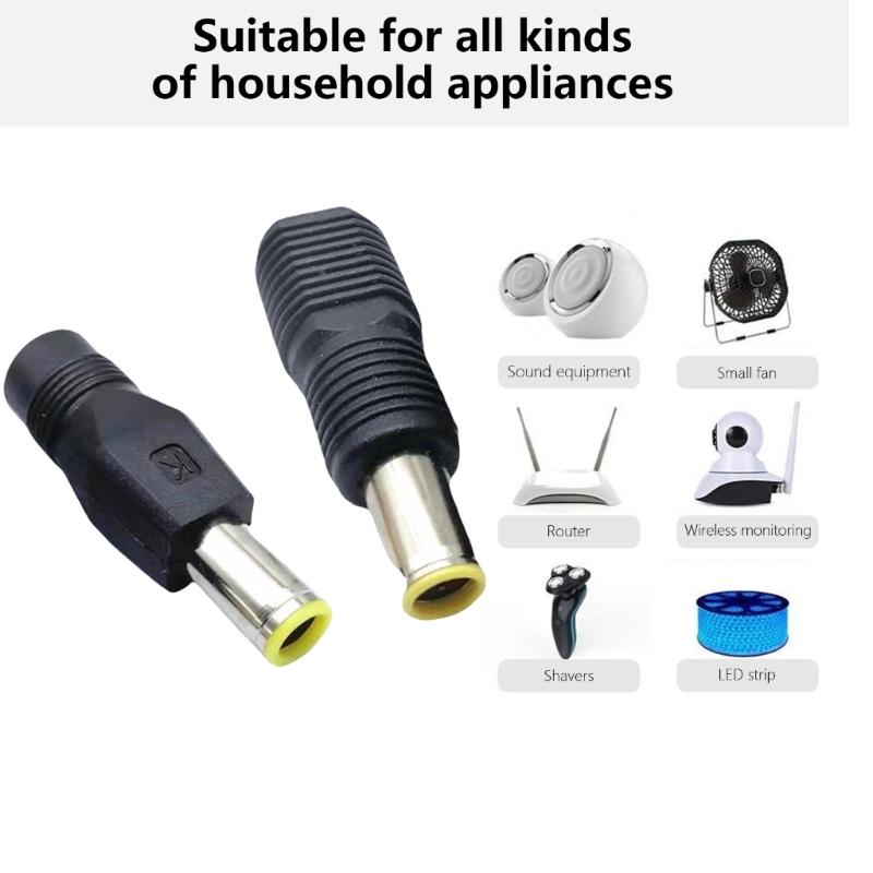 DC5.5x2.1mm to DC7.9x5.5mm Адаптер питания Женский-Папа Разъем-конвертер для зарядки ноутбуков Блок питания