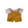 COZENTA Plush Doll Clothes Overalls and T-Shirt Set (15cm Yellow)