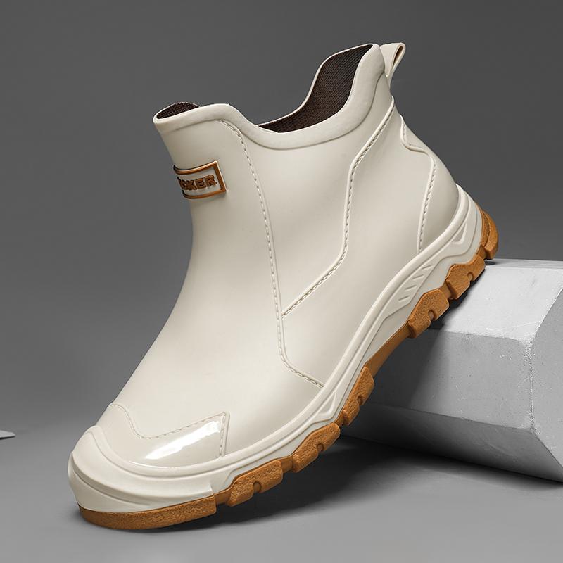 Новая уличная нескользящая легкая обувь Мужские резиновые сапоги Водонепроницаемая резиновая обувь для рыбалки Прочная водонепроницаемая резиновая обувь для рыбалки