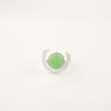 Green Cat's Eye Gemstone 925 Sterling Silver Handmade Jewelry Ring Bohemian Gift RR-48-40