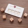 1/4Pcs Date Night Dice Couple Food Decision Wooden Dice Games with 12