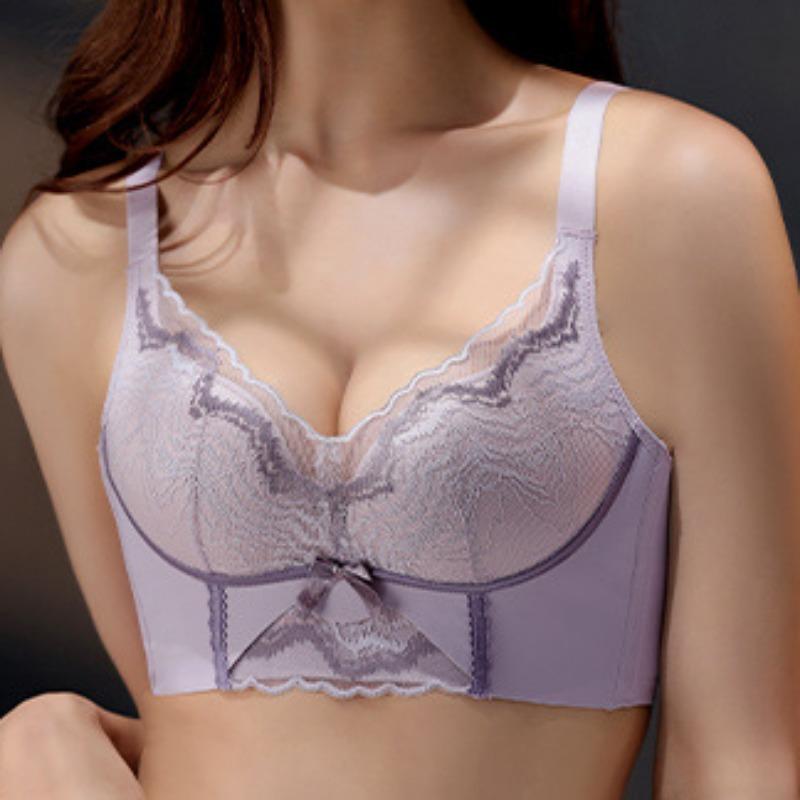 Collect Vice Breasts Бюстгальтер со сборками против провисания Тонкая секция без стального кольца Регулируемый бюстгальтер