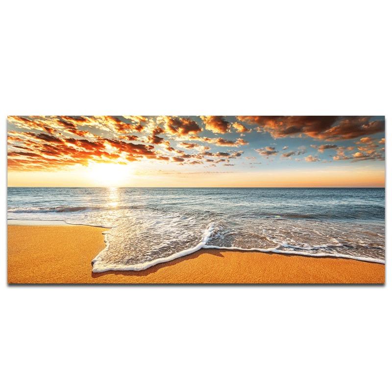 Пляжный закат, настенные художественные постеры, большой пейзаж, холст, картина, принт, скандинавские лесные деревья, украшение стены, картина для домашнего декора