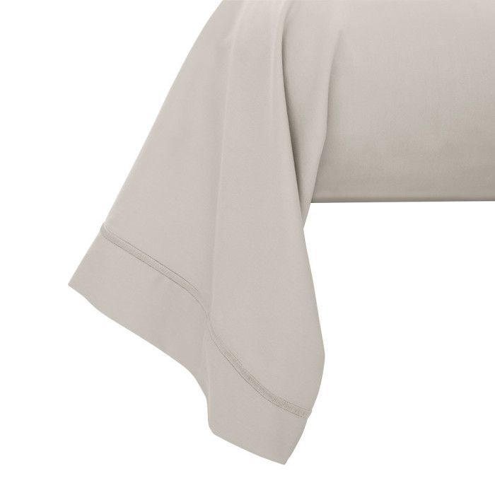 Taie de traversin "Prestige" 100% Satin de coton Peigné 120 fils /cm² Coton Pur - 45x185 - Prestige Sable