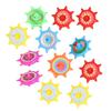12Pcs Colorful Plastic Spinning Top Portable Travel Kids Mini Gyroscope Educational Spinner Toy Toddlers Boys Girls Gift Party Favors