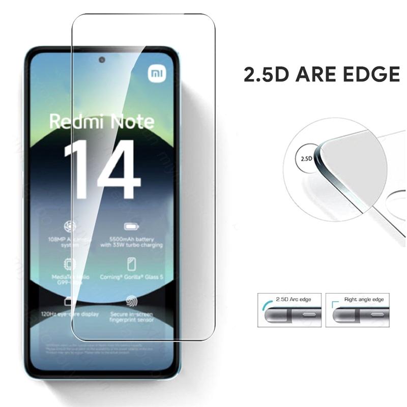 [3+3] 6 шт. HD прозрачное закаленное защитное стекло для экрана + стеклянная пленка для объектива камеры для Xiaomi Redmi Note 14 4G Note 14 5G 14C POCO C75 Note14 5G 6IN1 стекло