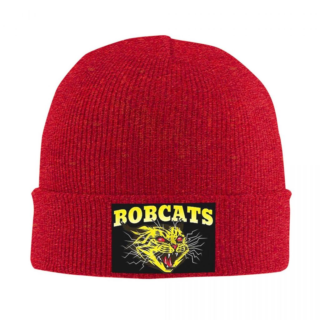 Bobcat Logo Warm Knitted Cap Fashion Bonnet Hat Autumn Winter Outdoor Beanies Hats for Unisex Adult