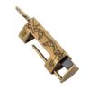 Old Style Brass Carved Flower Antique Locks Locks Lock and Key Padlock