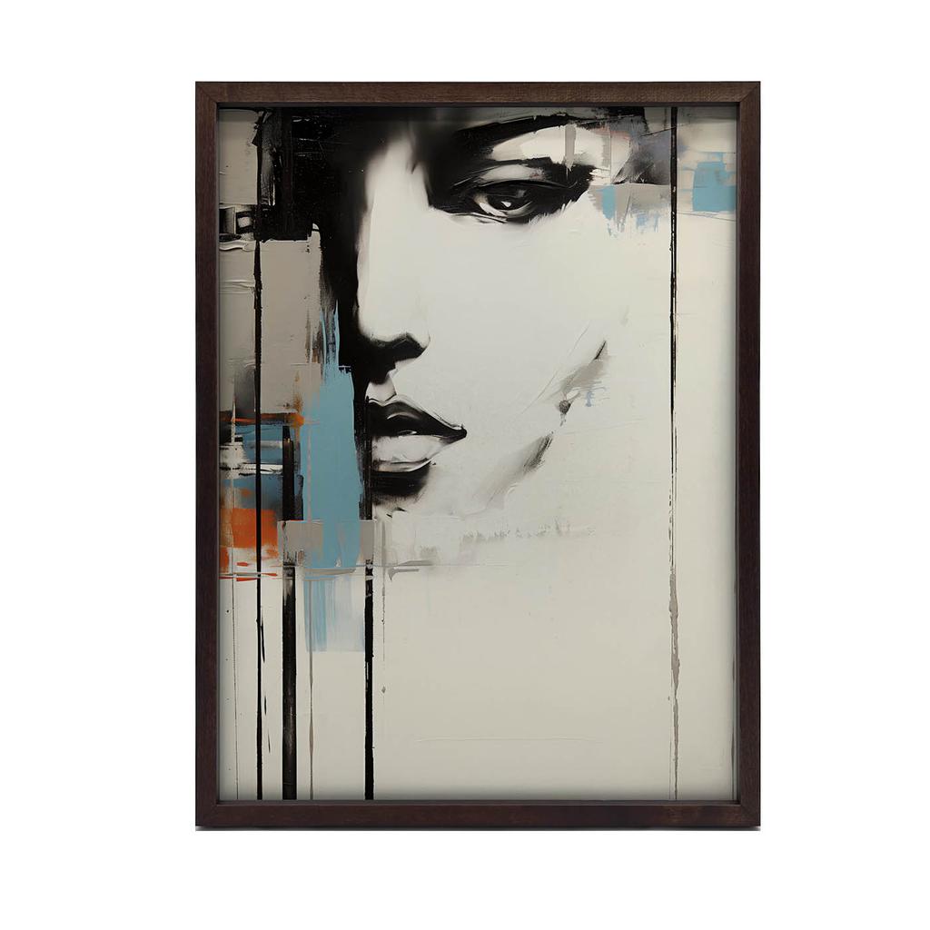 Urban Femininity In Abstraction Urban Femininity In Abstraction, 30X40 Cm, Black Aluminum Frame, 230 Gsm Matte Paper