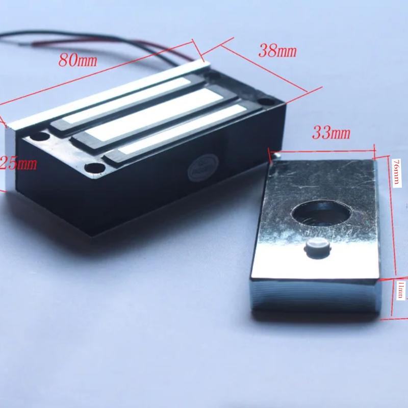 12 В 60 кг Электронный Электромагнитный Замок Безотказный EM Замки Удерживающая Сила Электромагнитный Для Доступа Входа В Дверь
