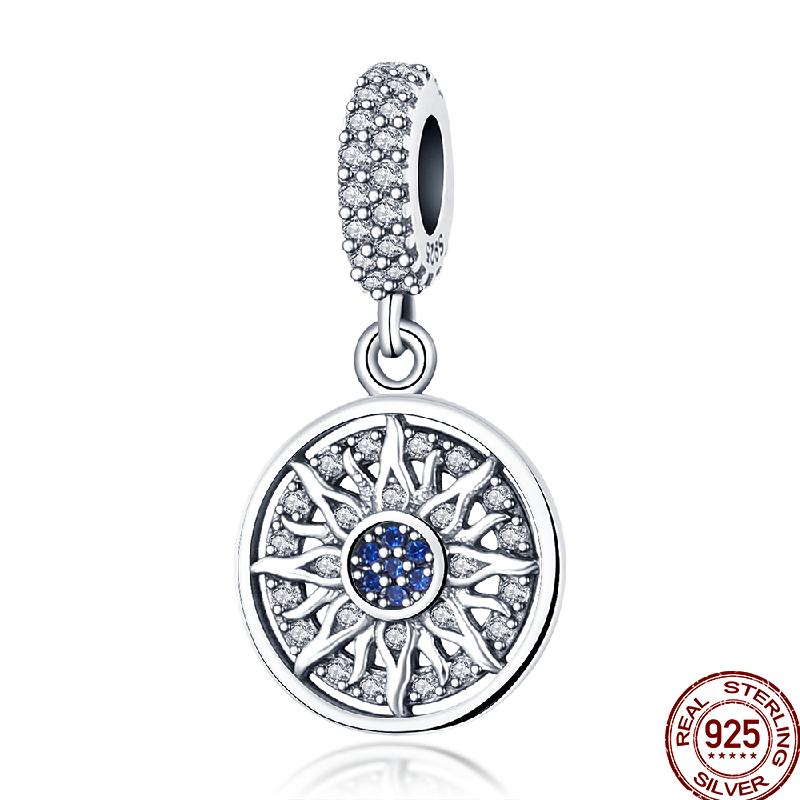 Copper Cross Bible Dove Holy Blessing Demon Eye Shiny Charm Bead Fit Pan Original Bracelet Diy Exquisite