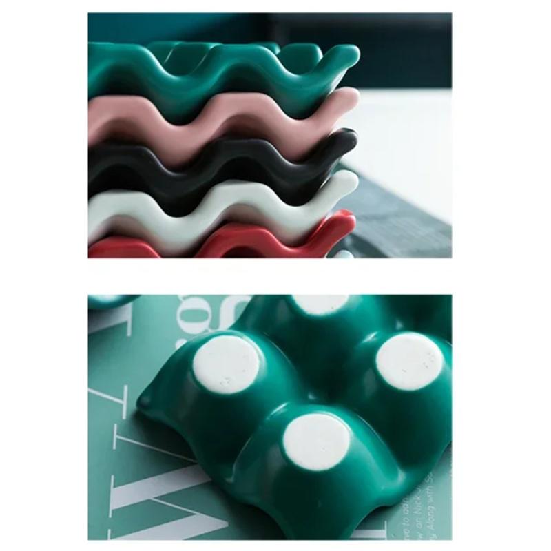 6 сеток, держатель для яиц, керамический противоскользящий ящик для яиц, холодильник, противоударный держатель для яиц, ящик для хранения, организация домашнего хранения