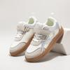 Kids Sports Shoes Boys Girls Lightweight Breathable Casual Sneakers Soft Sole Student White