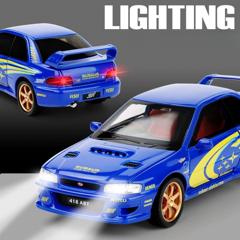 Симуляция 1/32 Subaru Impreza Rally Edition Сплав Модель Спортивного Автомобиля Украшение Игрушки Дети Мальчик Литой Игрушечный Транспорт Домашний Декор