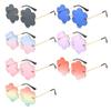 Favor Flower Sunnies Snowflakes Shades Photo Glasses Fashion Sun Glasses Flower Lens Sunglasses