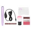 Nail Drill Pen Electric Nail Grinder Polisher Kit Portable Polishing Manicure ToolPink