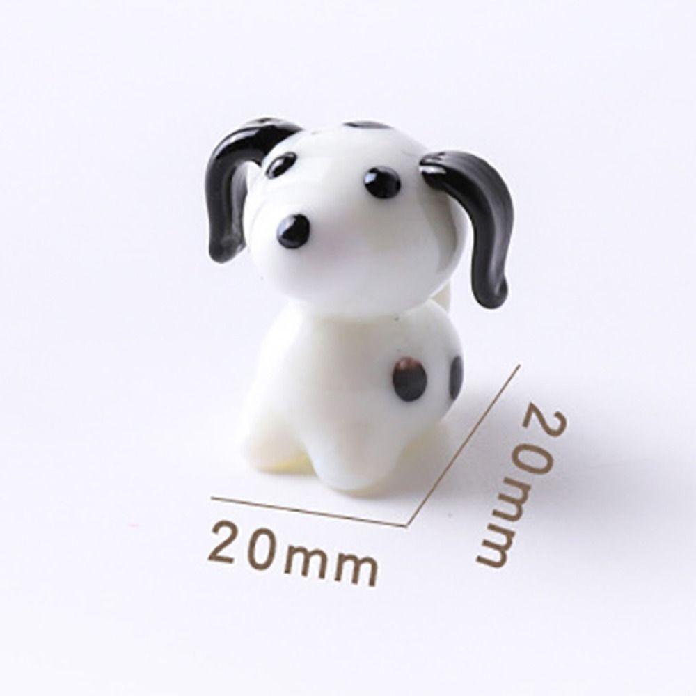 Украшения для собак из натриево-кальциевого стекла, поделки из мультяшных собак, изысканная модель собаки